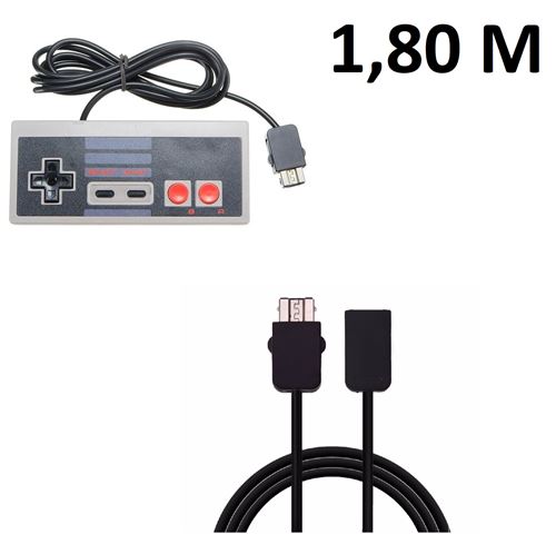 Manette pour Nintendo NES SNES Classic Mini + rallonge 1,80 m - Straße Game ®