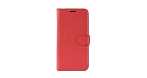 Housse en cuir souple élégante pour samsung galaxy note 10+ 6,8 pouces - rouge