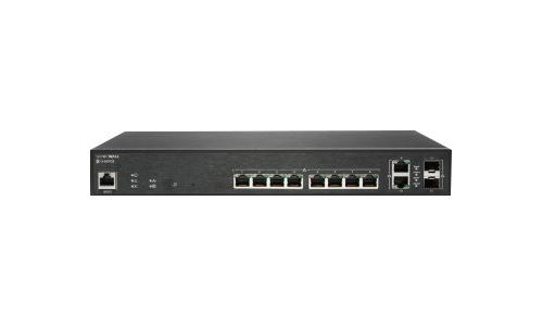 SonicWall Switch SWS12-10FPOE - Commutateur - Géré - 10 x 10/100/1000 (PoE+) + 2 x Gigabit SFP - de bureau - PoE+ (130 W) - avec 1 an de support 24 x 7