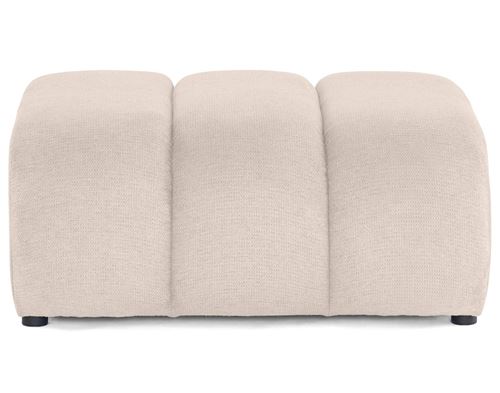 Non Communiqué Debbie - Pouf En Tissu Texturé - Beige