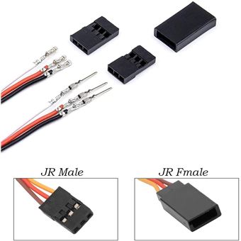 Lot De 4 Câbles D'extension JR Pour Prise D'équilibrage Batterie RC - 12 Cm, Silicone, 20AWG, Voiture/avion Télécommandé - 9