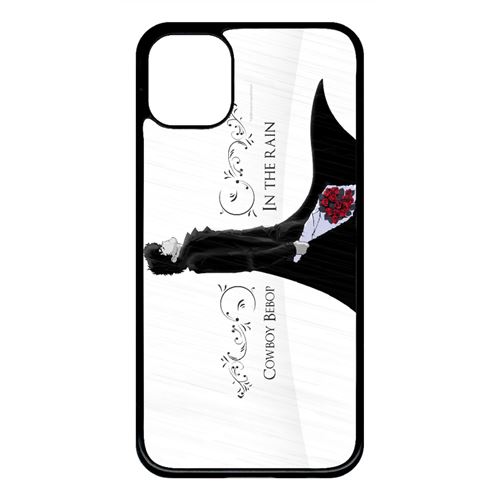 Coque My-Kase pour iPhone 11 - cowboy bebop spike spiegel in the rain - Plastique Noir