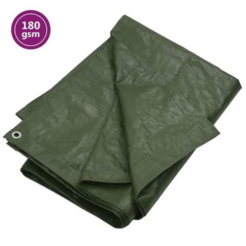 Non Communiqué Vert Vidaxl Bâche 180 G-M² 2X3 M Pehd 151529