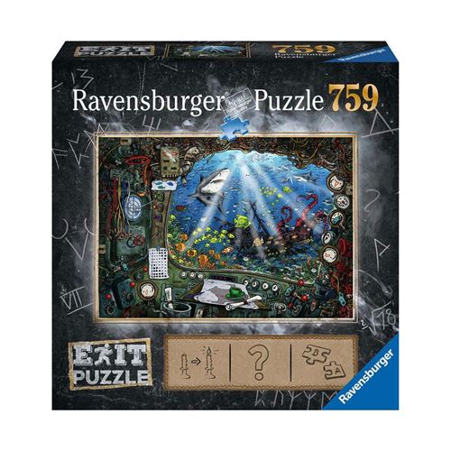 Puzzle Ravensburger - Exit Puzzle - Sous-marin, 759 pièces