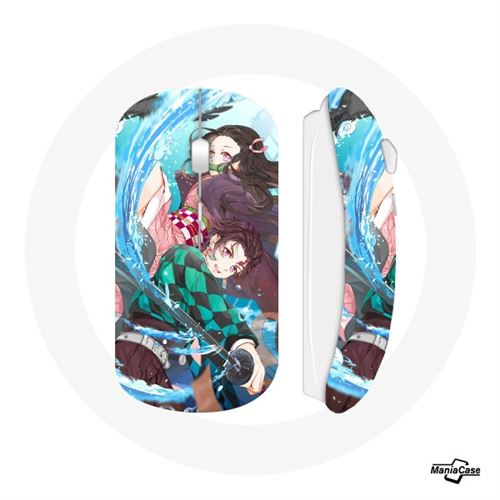 Souris Sans Fil Tanjiro et Nezuko Kimetsu no Yaiba Anime Maniacase