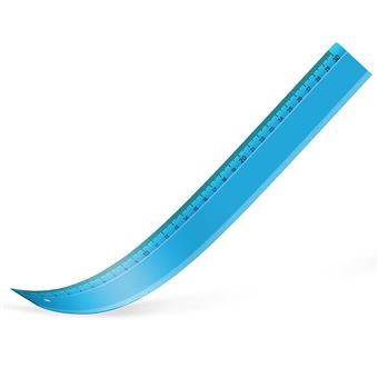 Règle 30 cm incassable Waytex flexible plate graduée Couleur unie ...