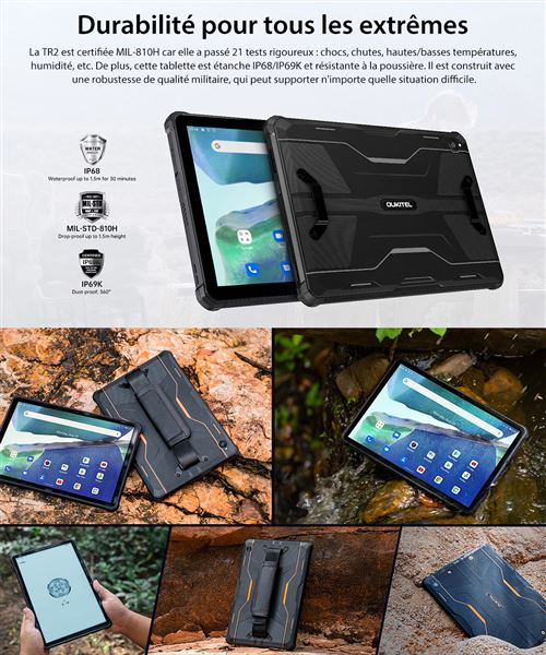 70€ sur Oukitel RT2 Tablette Tactile Robuste 128 Go 10.1 20000mAh Batterie IP68  Tablette PC Octa Core Double SIM 4G LTE - Noir - Tablette tactile - Achat &  prix
