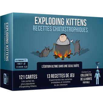 Jeu d'ambiance Exploding Kittens Recettes Chatastrophiques