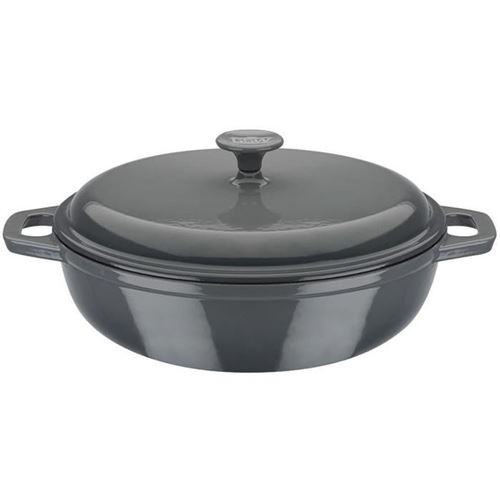Non Communiqué Gris Cocotte Ronde Gsw Grey Shadow 30 Cm Fonte Massive Induction 4,5 L