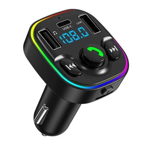 Transmetteur FM Bluetooth - ZGEER - Kit de Voiture - Chargeur USB
