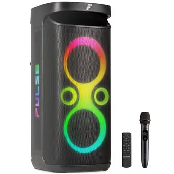 Fenton Pulse130 Enceinte de Soirée Lumineuse Bluetooth - 260 Watts, Batterie Longue Autonomie 12H, Résistance aux Éclaboussures IPX4 - 1