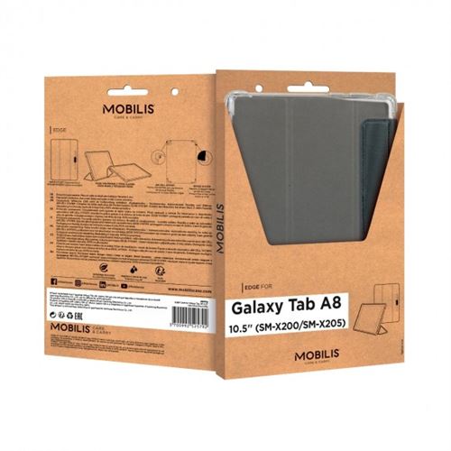 Coque de Protection pour Samsung Galaxy Tab A8 10.5(SM-X200/SM-X205), Étui  Antichoc avec Coins renforcés et Porte-Stylet, Noir/Transparent MOBILIS -  Housse Tablette - Achat & prix