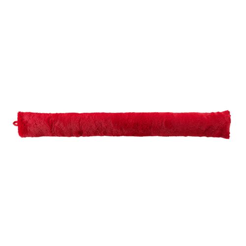Bas de porte 80x10 cm - Imitation fourrure Rouge