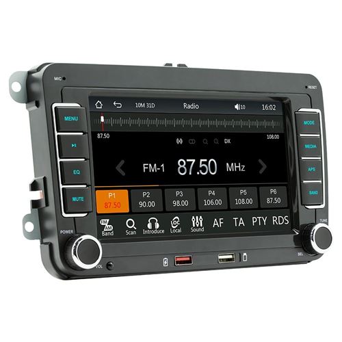 Autoradio 7 Pouces HD Bluetooth CarPlay Android Auto USB RCA MP5 Portable YONIS