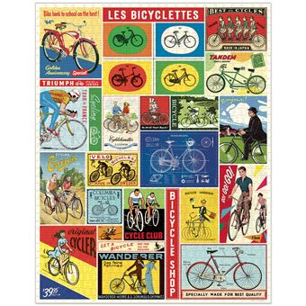 Puzzle LetterBox Cavallini Bicyclettes 1000 pièces 50 x 70 cm