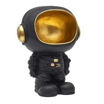 Vide-Poche astronaute en polyrésine noir et dorée -  - ALTOBUY - 1