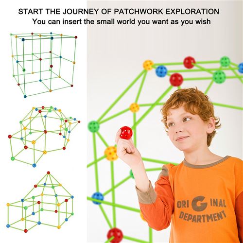3€20 sur Kit de construction DIY pour enfants (155 pièces) - Multicolore -  Autres Jeux créatifs - Achat & prix