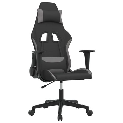 Non Communiqué Gris Vidaxl Chaise De Jeu De Massage Noir Et Clair Tissu