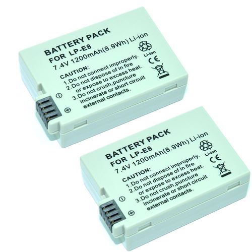 Batterie type LP-E8 LPE8 pour Canon EOS 55