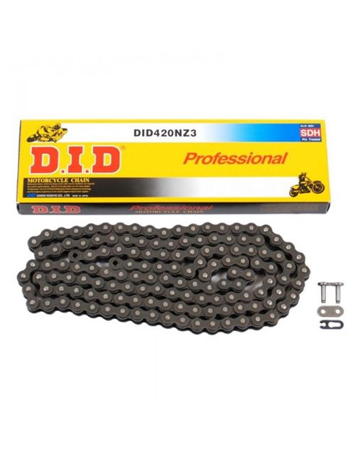 Chaîne de transmission D.I.D 420 NZ3 noir/noir 136 maillons