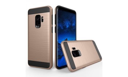 Coque hybride Galaxy S9 renforcée coloris gold