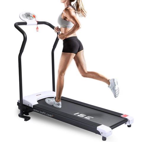 ISE Tapis de course électrique pliable silencieux 8 km/h - Tapis de Marche - Madrid SY-1001