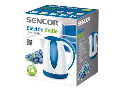 Sencor SWK 1812BL - Bouilloire - 1.8 litres - 2000 Watt - bleu