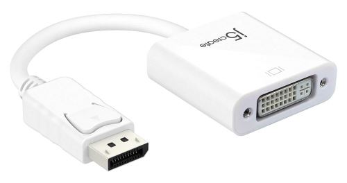 J5 Create jda134 DisplayPort to DVI Adaptateur Blanc ermoeglicht Un Autre Moniteur ueBER DVI à Fermer Dual Mode faehig