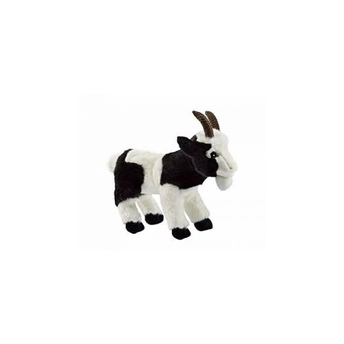 Anima Peluche Chèvre Noire et Blanche 26cmL