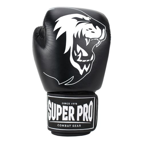 Super Pro Combat Gear Warrior gants de kickboxing noir 14oz