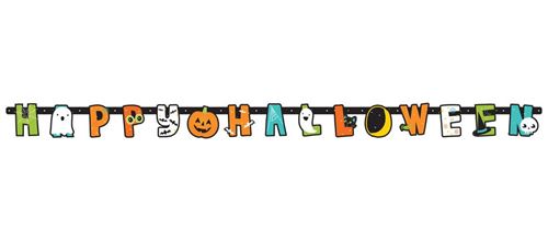 Amscan pendule à lettres Halloween Friends 1,92 mètre carton 6 pièces