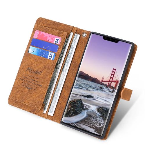 Coque en cuir Folio avec multi-fente pour Apple iPhone 11 Pro 5.8 - Brun
