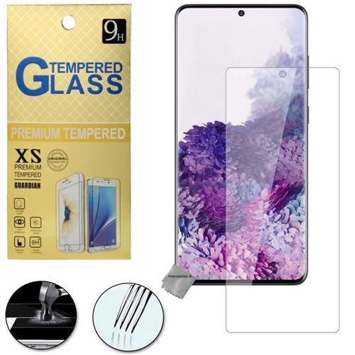 Film de protection vitre verre trempe transparent pour Samsung Galaxy S20