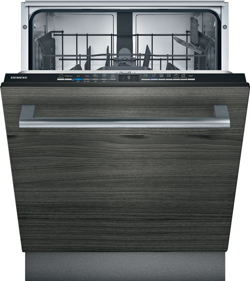 Siemens iQ100 SN61IX12TE - Lave-vaisselle - intégrable - WiFi - Niche - largeur : 60 cm - profondeur : 55 cm - hauteur : 81.5 cm - noir