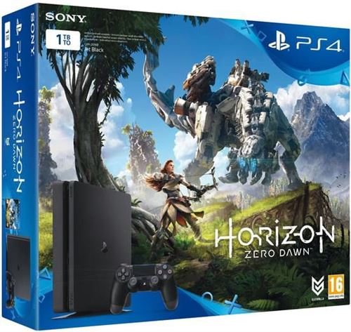 Pack PS4 1 To + Horizon Zero Dawn + PlayStation Plus Abonnement 3 Mois