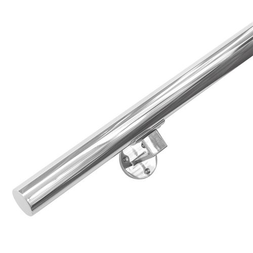 Main courante inox 150 cm + 2 supports