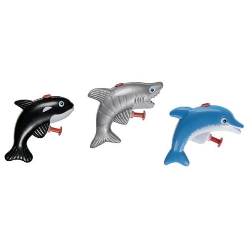 Animaux cracheurs d'eau, dauphin, requin & baleine
