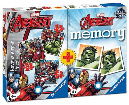 Avengers Pack memory + Puzzle Triple