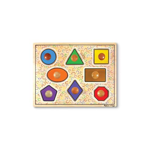 Puzzle en bois formes avec gros boutons