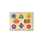 Puzzle en bois formes avec gros boutons