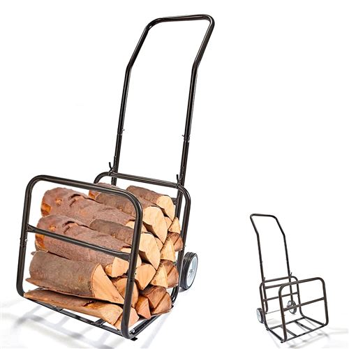 Chariot &agrave; bois FISHTEC 2 en 1 - charge max 50kg