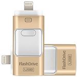Clé USB Moweek Cle USB iPhone / iPad 64 Go 3.0 Modèle Agréé MFI (Disponible  en 8 Go, 16 Go, 32 Go, 64 Go, 128 Go) Or