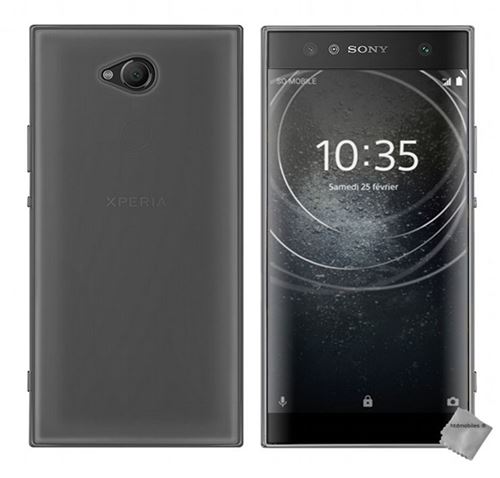 Housse etui coque pochette silicone gel fine pour Sony Xperia XA2 Ultra film ecran GRIS htdmobiles Coque et etui telephone mobile a la Fnac