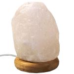 Autres luminaires GENERIQUE Lampe en Cristal de Sel de l'Himalaya The  Body Source - Naturelle et fabriquée à la main avec base en bois - 2-3kg