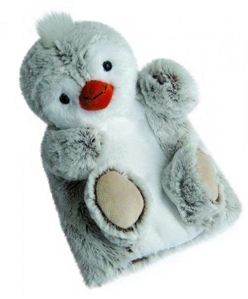 Douce marionnette pingouin - histoire d'ours