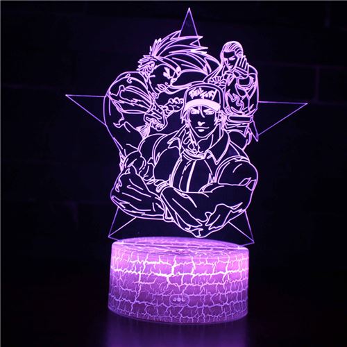 Lampe 3D Tactile Veilleuses Enfant 7 Couleurs avec Telecommande - THE KING OF FIGHTERS #685