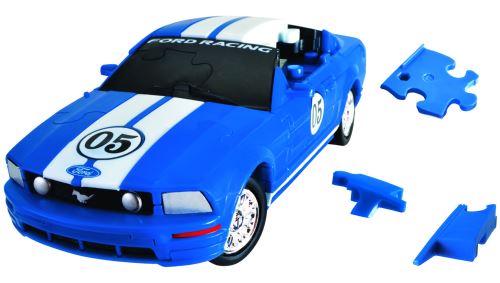 Eureka 3D Puzzle voiture-puzzle 1Ford Mustang:32 bleu