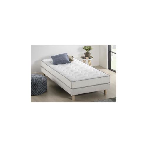 Ensemble Matelas Mousse Memoire De Forme + Sommier 90 X 190 - Confort Ferme - Epaisseur 16 Cm - Hypoallergenique - Finlandek Une