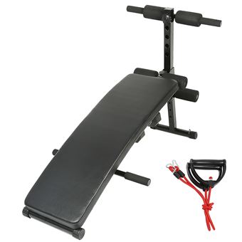 Banc De Musculation Oobest Banc A Abdominaux Avec 2 Halteres Et 2 Cordes Noir Musculation Achat Prix Fnac