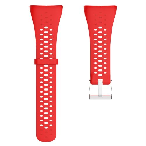 Bracelet de montre Compatible avec Polar M400/M430 20mm, Gel de silice - Rouge
